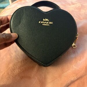 Coach Black Heart Mini Bag